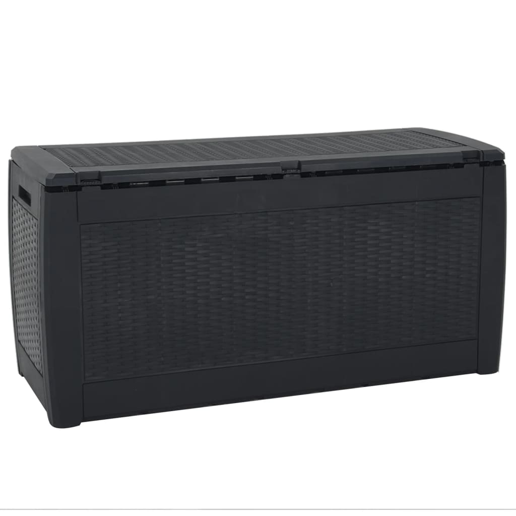 vidaXL Ladă depozitare de grădină antracit 119x48x60 cm polipropilenă vidaXL Ladă depozitare de grădină antracit 119x48x60 cm polipropilenă