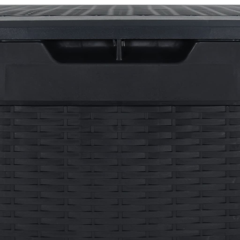 vidaXL Ladă depozitare de grădină antracit 119x48x60 cm polipropilenă vidaXL Ladă depozitare de grădină antracit 119x48x60 cm polipropilenă
