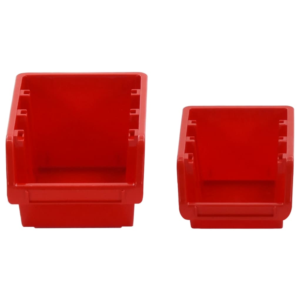 vidaXL Set rafturi atelier 30 buc. roșu / negru 77x39 cm polipropilenă vidaXL Set rafturi atelier 30 buc. roșu / negru 77x39 cm polipropilenă