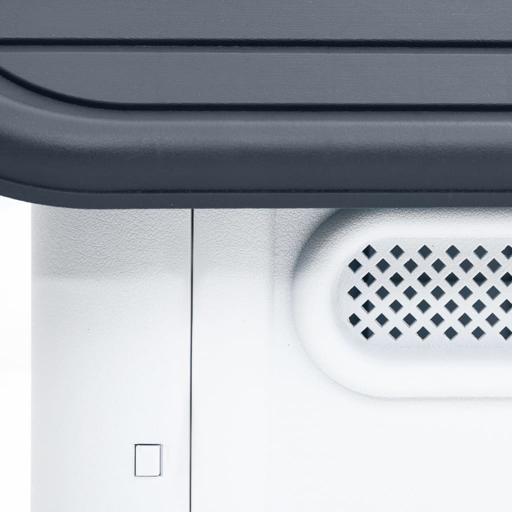 vidaXL Cușcă pentru câini gri 59x75x66 cm polipropilenă