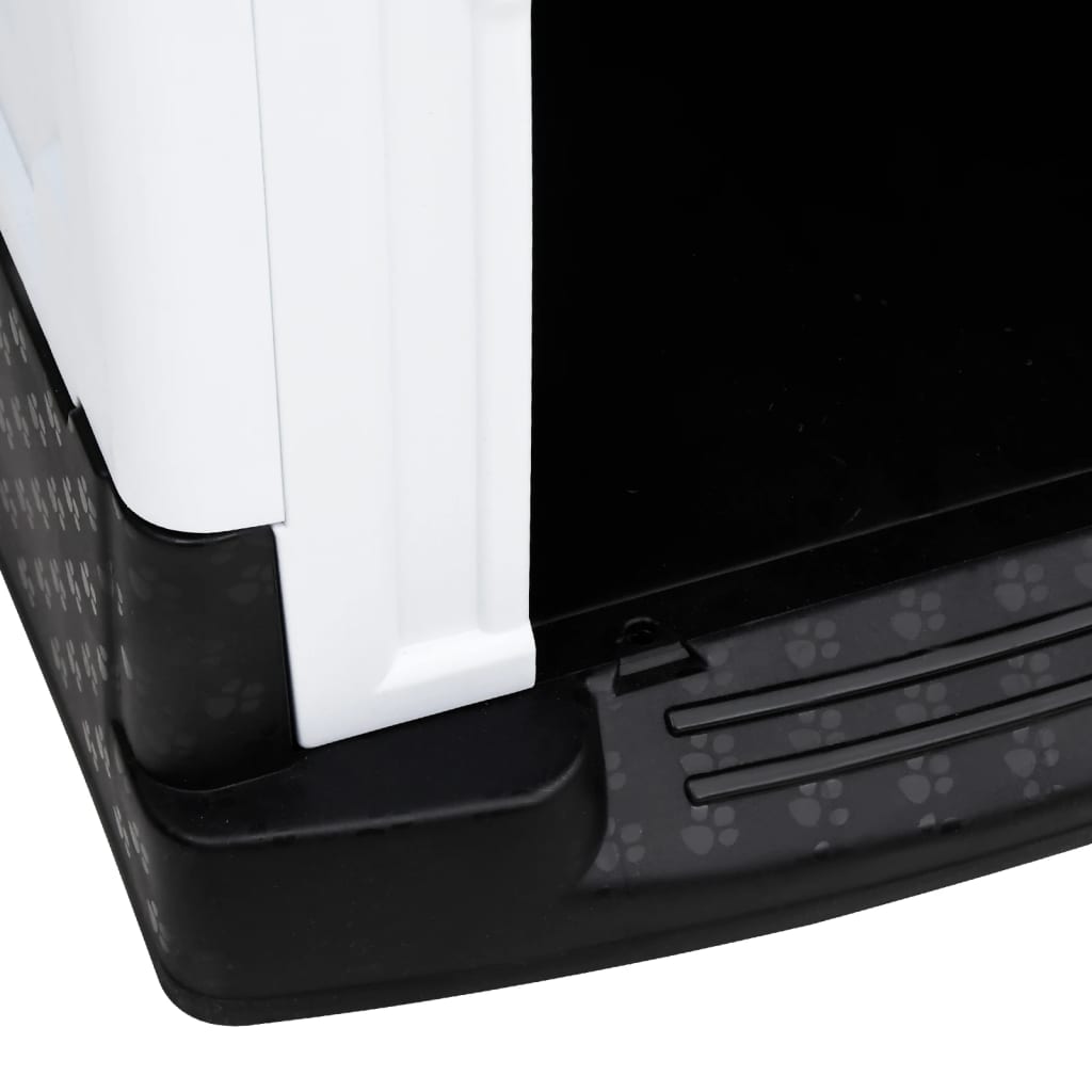 vidaXL Cușcă de câini, albastru, 57x68x66 cm, polipropilenă