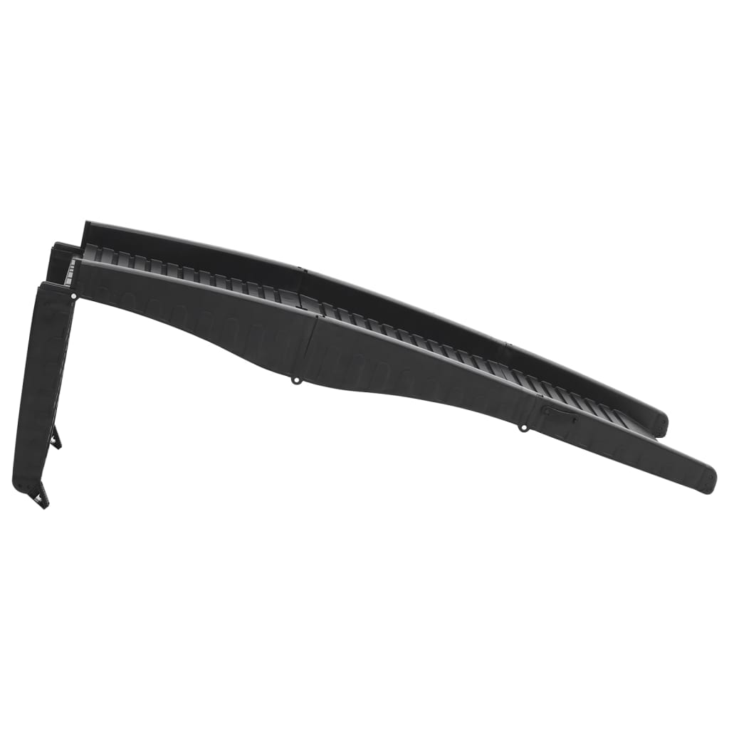 vidaXL Rampă pliabilă pentru câini, negru, 153x40x12,5 cm, plastic