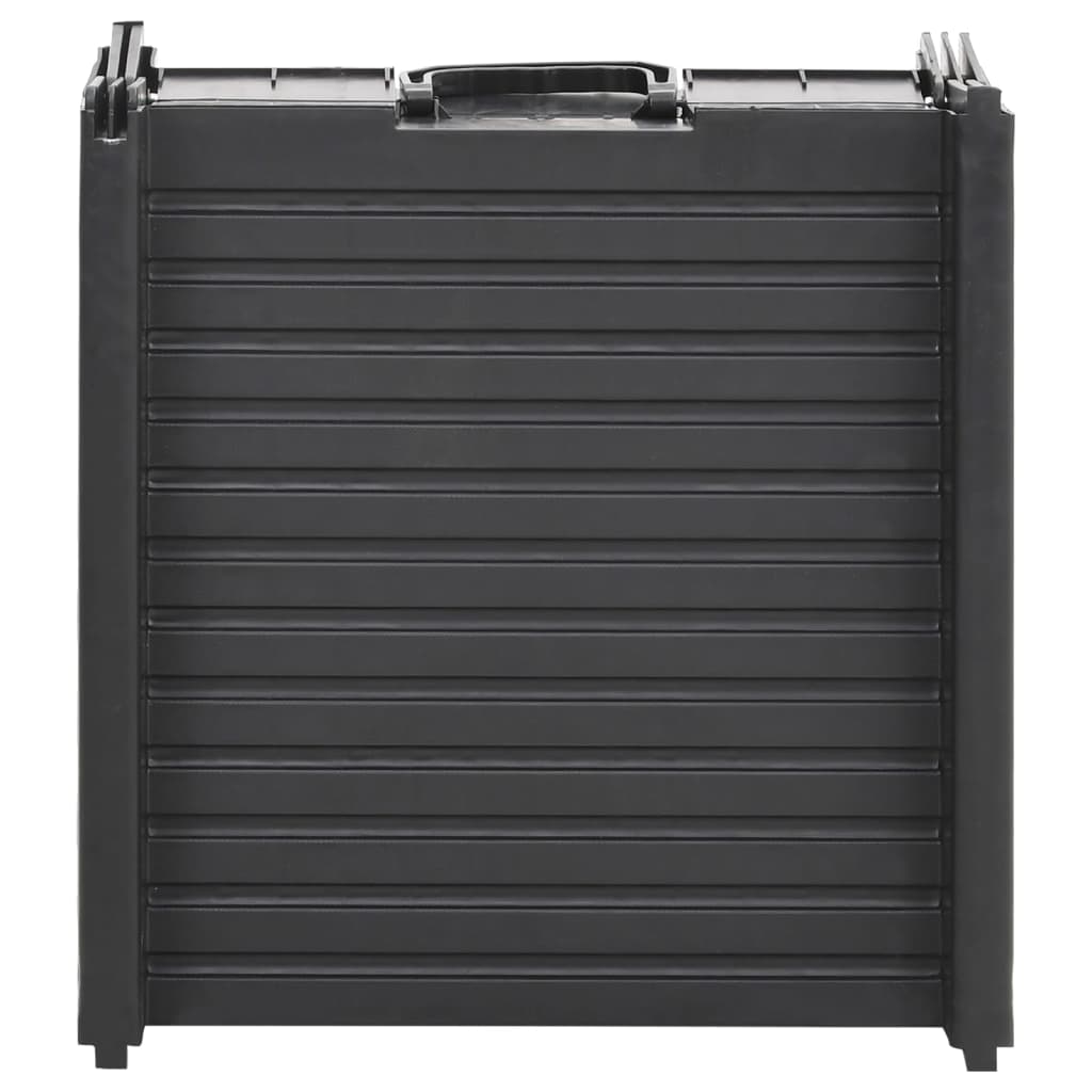 vidaXL Rampă pliabilă pentru câini, negru, 153x40x12,5 cm, plastic
