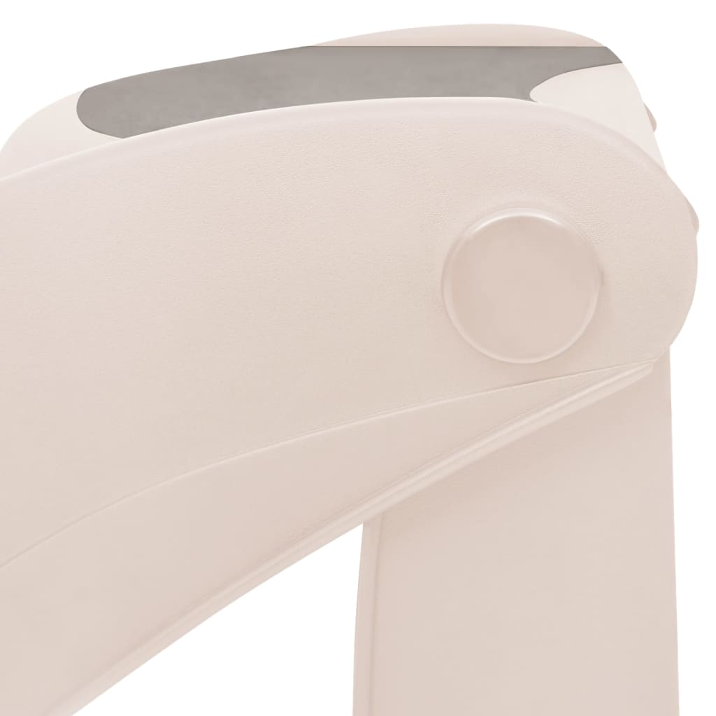 vidaXL Scări pliabile pentru câini în 3 trepte crem 50x38x38cm plastic