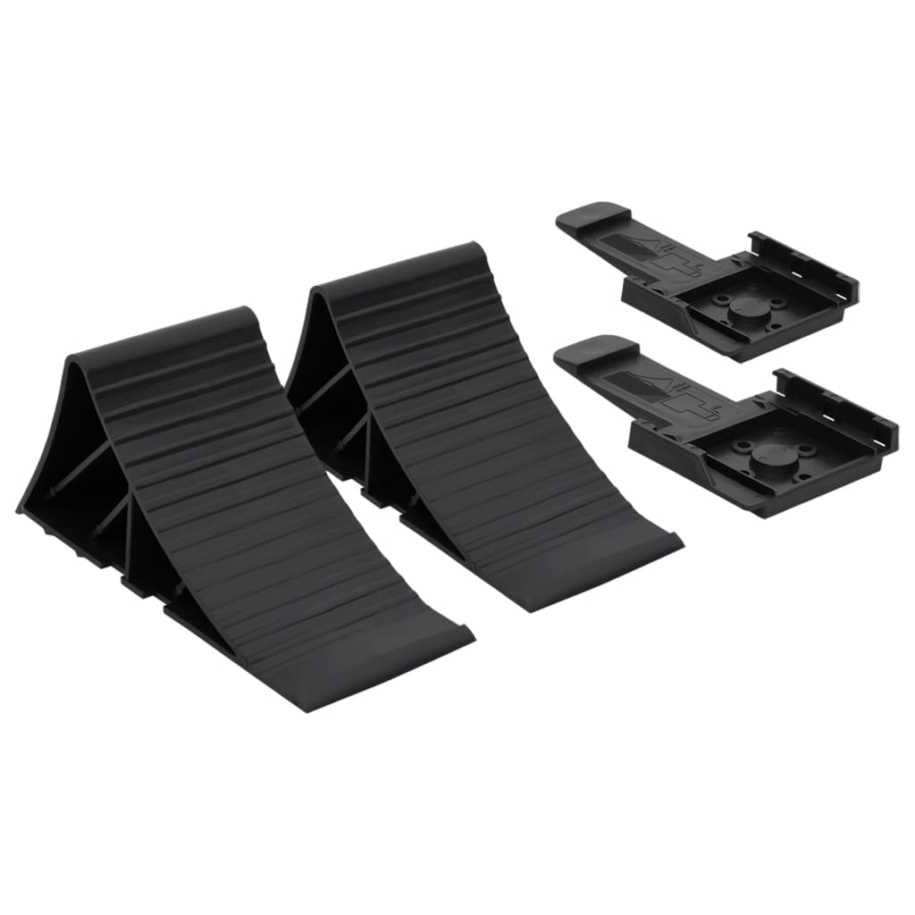 vidaXL Pană pentru roată, 2 buc., 25x10x11,5 cm, plastic vidaXL Pană pentru roată, 2 buc., 25x10x11,5 cm, plastic