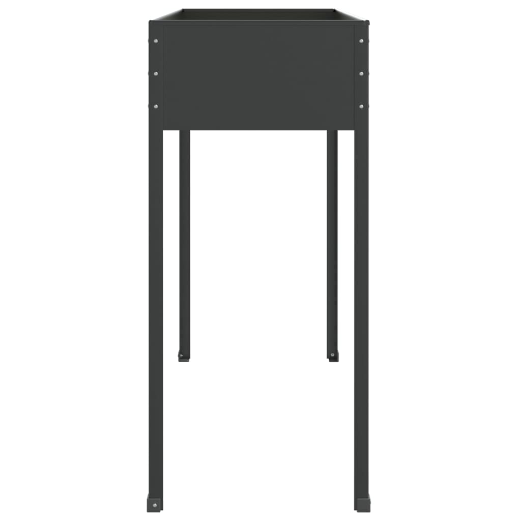 vidaXL Jardinieră de grădină antracit 100,5x40,5x90 cm oțel galvanizat