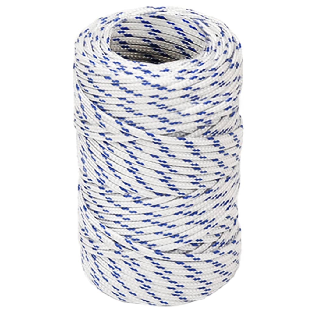 vidaXL Frânghie de barcă, alb, 2 mm, 50 m, polipropilenă vidaXL Frânghie de barcă, alb, 2 mm, 50 m, polipropilenă