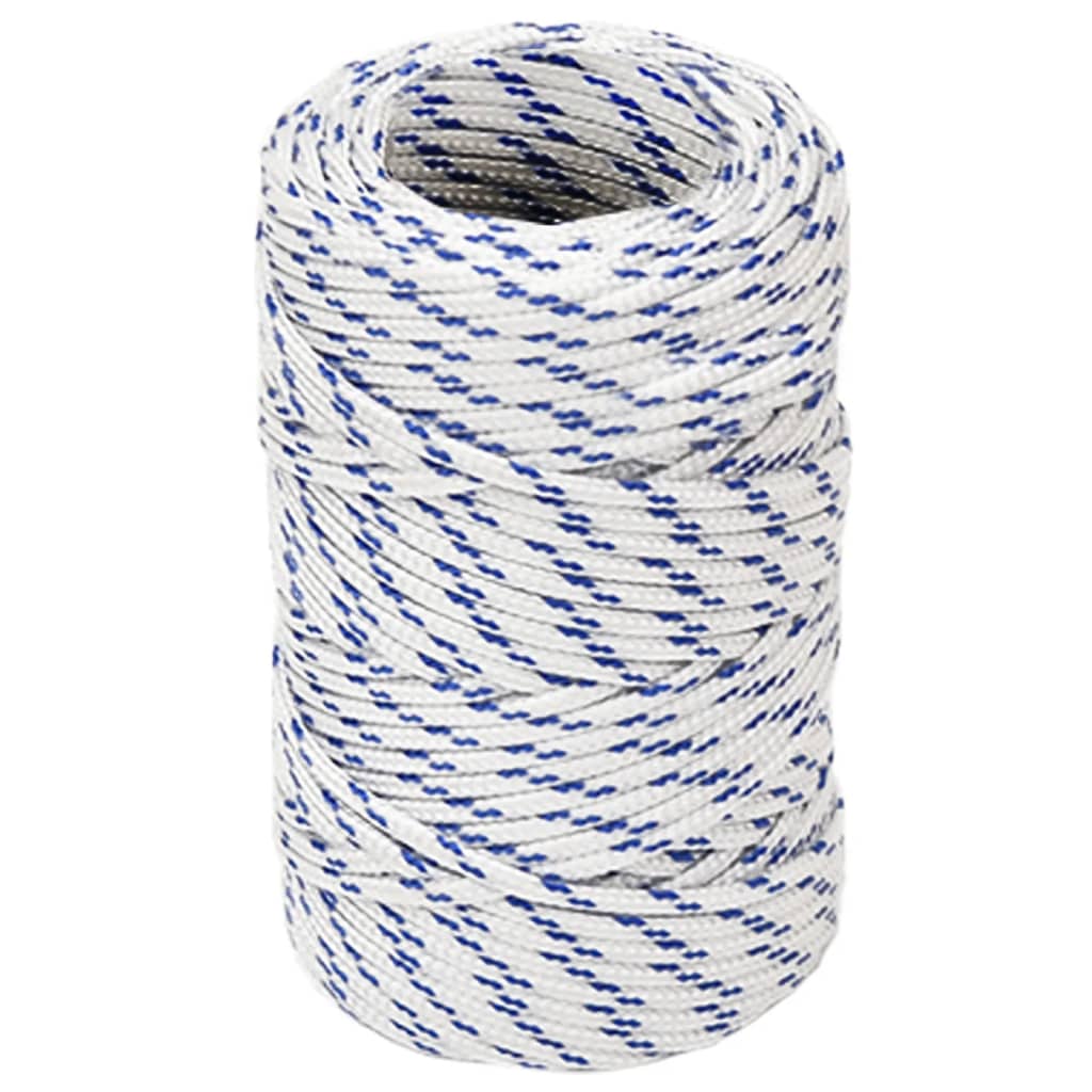 vidaXL Frânghie de barcă, alb, 2 mm, 100 m, polipropilenă vidaXL Frânghie de barcă, alb, 2 mm, 100 m, polipropilenă