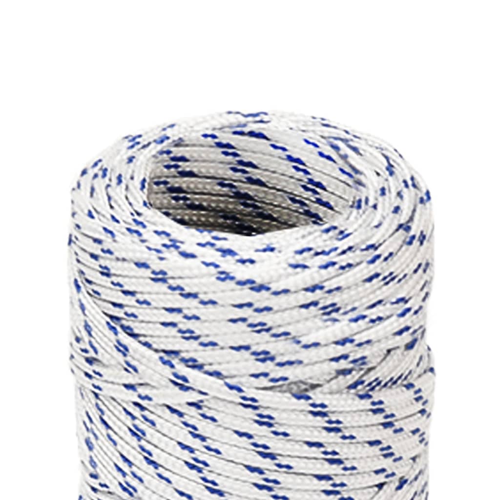 vidaXL Frânghie de barcă, alb, 2 mm, 100 m, polipropilenă vidaXL Frânghie de barcă, alb, 2 mm, 100 m, polipropilenă