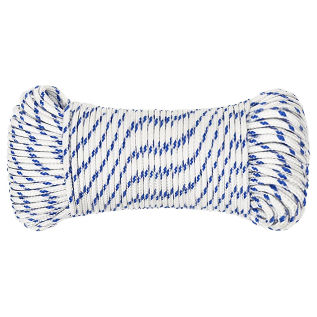 vidaXL Frânghie de barcă, alb, 3 mm, 500 m, polipropilenă vidaXL Frânghie de barcă, alb, 3 mm, 500 m, polipropilenă