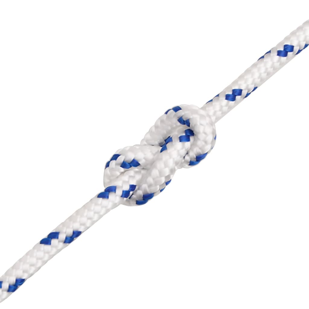 vidaXL Frânghie de barcă, alb, 4 mm, 100 m, polipropilenă vidaXL Frânghie de barcă, alb, 4 mm, 100 m, polipropilenă