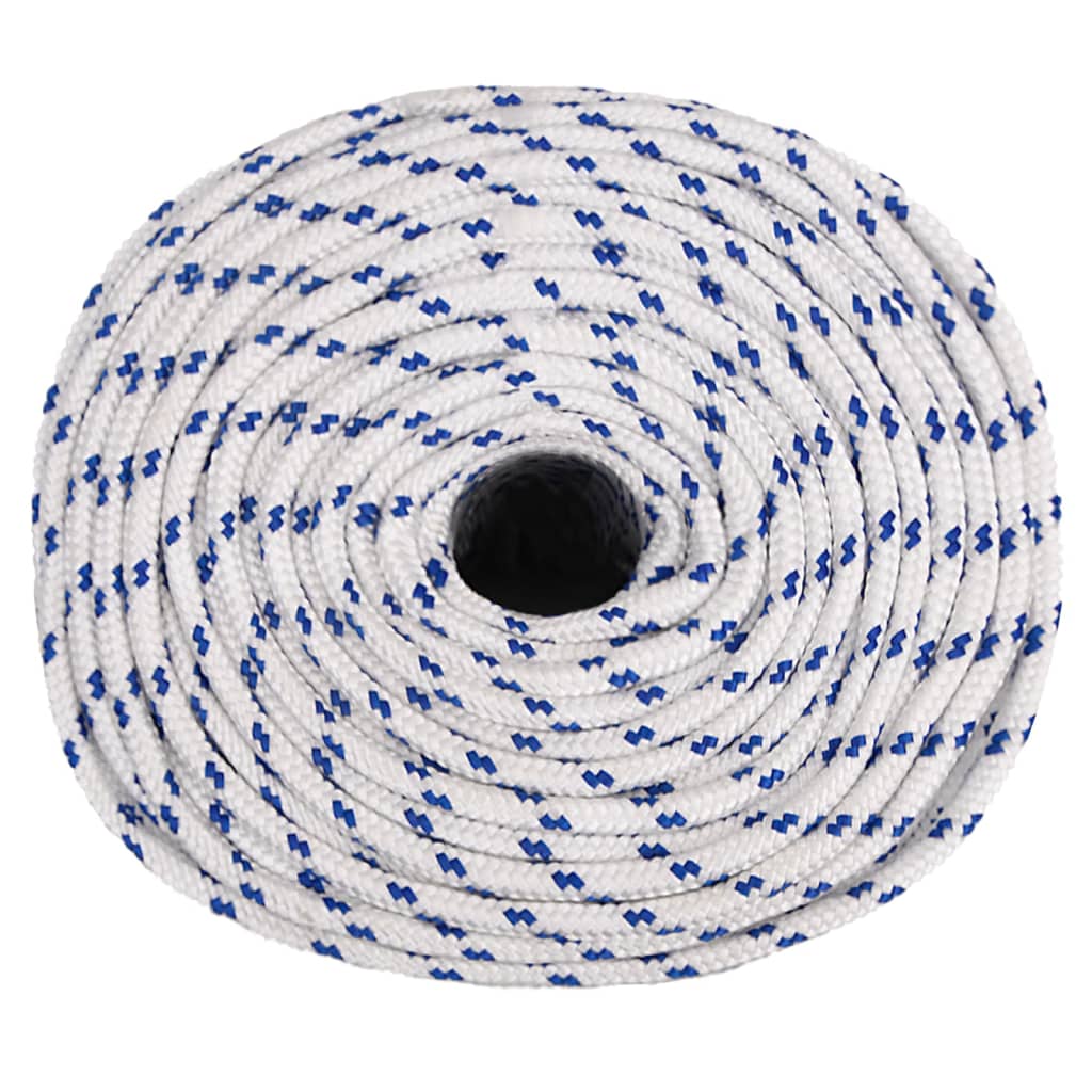 vidaXL Frânghie de barcă, alb, 6 mm, 50 m, polipropilenă vidaXL Frânghie de barcă, alb, 6 mm, 50 m, polipropilenă