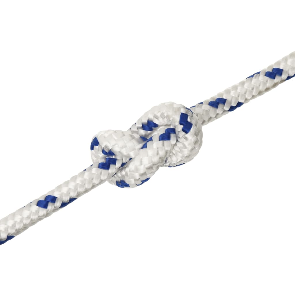 vidaXL Frânghie de barcă, alb, 12 mm, 100 m, polipropilenă vidaXL Frânghie de barcă, alb, 12 mm, 100 m, polipropilenă
