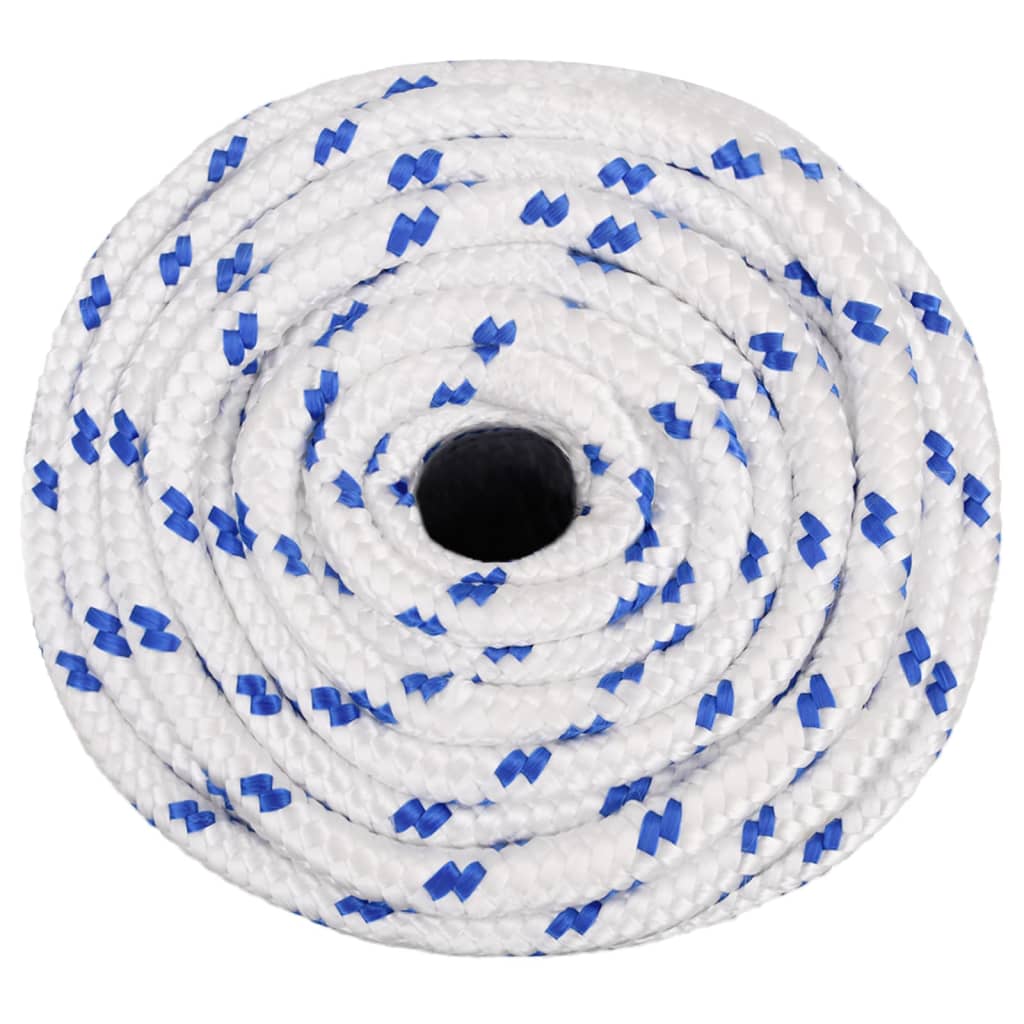 vidaXL Frânghie de barcă, alb, 16 mm, 100 m, polipropilenă vidaXL Frânghie de barcă, alb, 16 mm, 100 m, polipropilenă