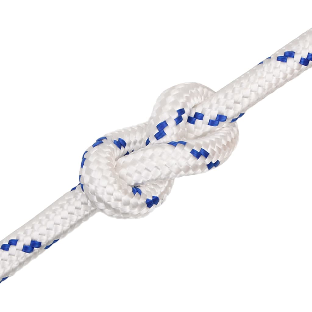 vidaXL Frânghie de barcă, alb, 20 mm, 25 m, polipropilenă vidaXL Frânghie de barcă, alb, 20 mm, 25 m, polipropilenă