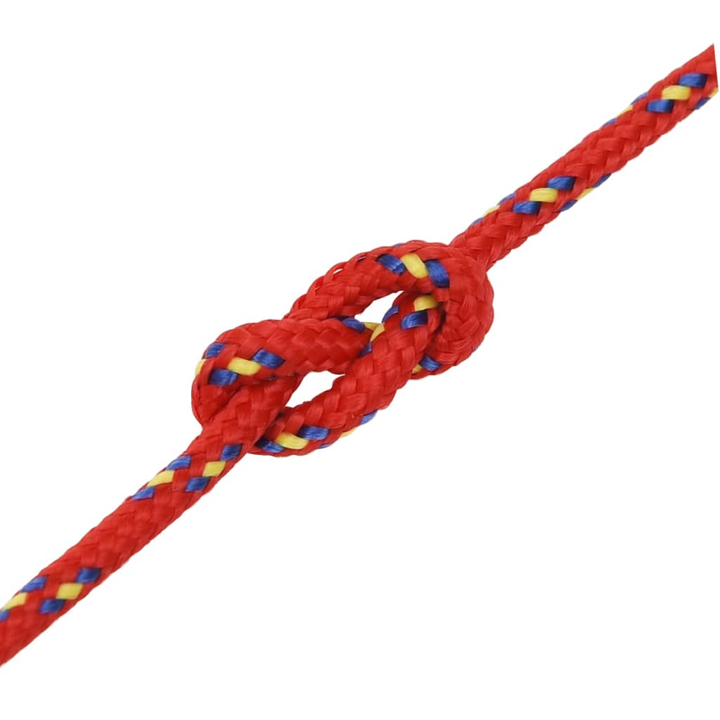 vidaXL Frânghie de barcă, roșu, 2 mm, 25 m, polipropilenă vidaXL Frânghie de barcă, roșu, 2 mm, 25 m, polipropilenă