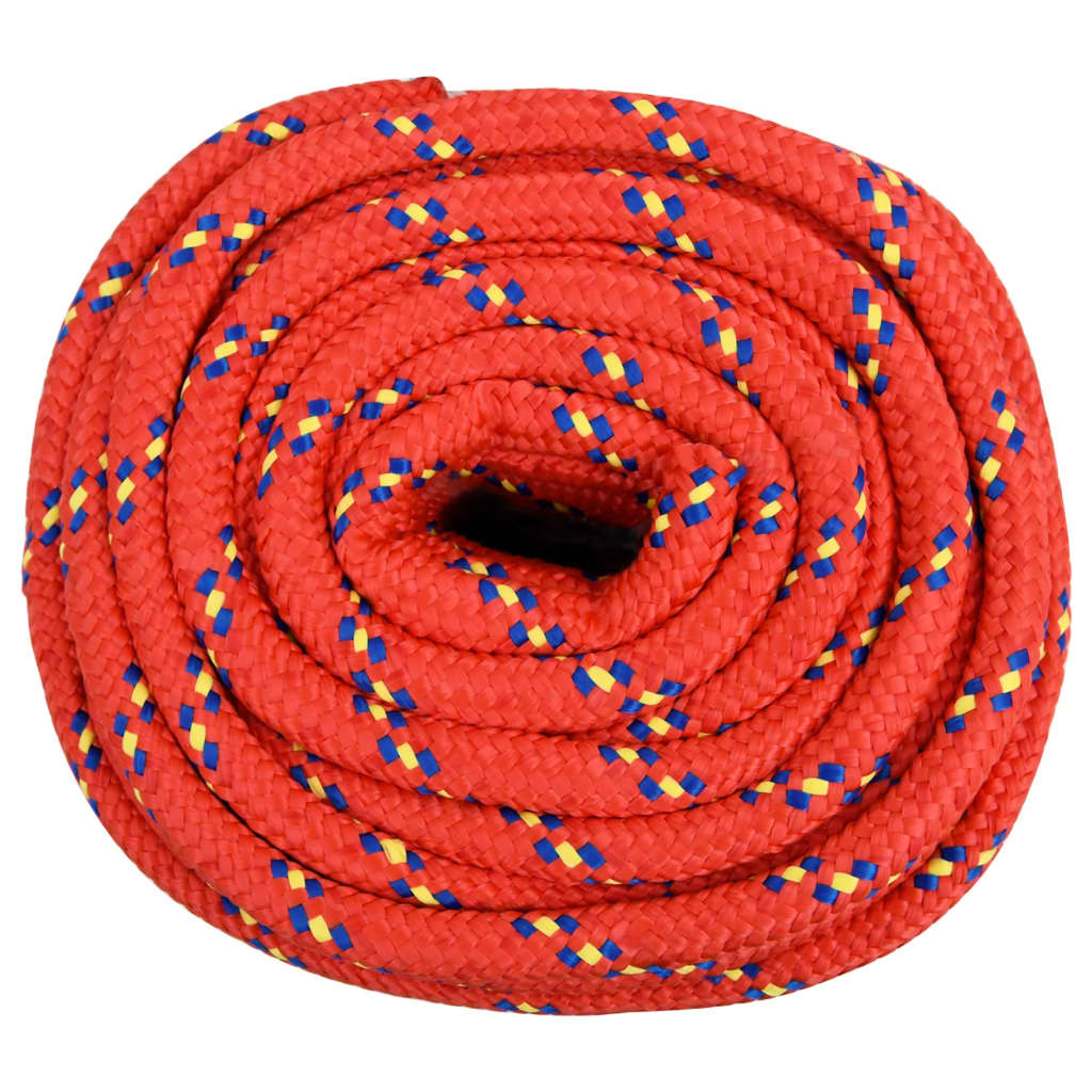 vidaXL Frânghie de barcă, roșu, 16 mm, 100 m, polipropilenă vidaXL Frânghie de barcă, roșu, 16 mm, 100 m, polipropilenă