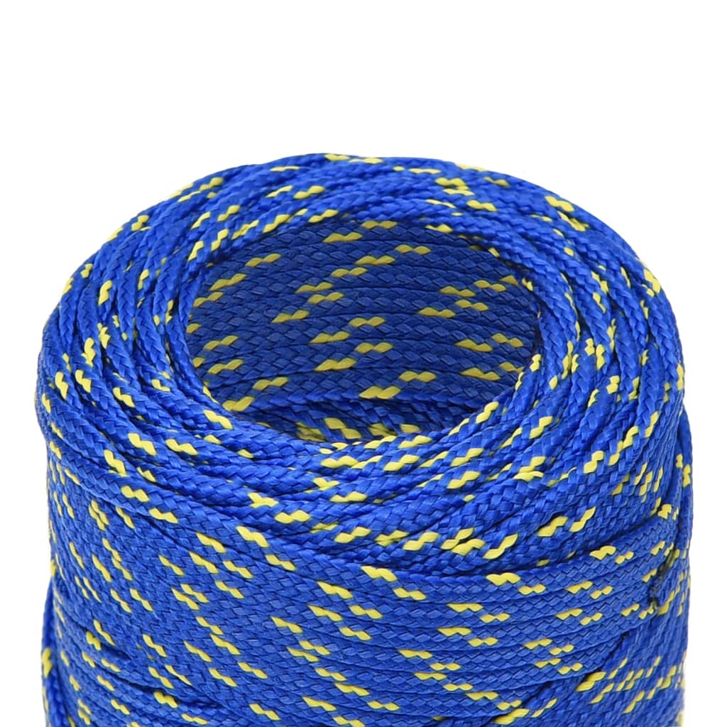 vidaXL Frânghie de barcă, albastru, 2 mm, 50 m, polipropilenă vidaXL Frânghie de barcă, albastru, 2 mm, 50 m, polipropilenă