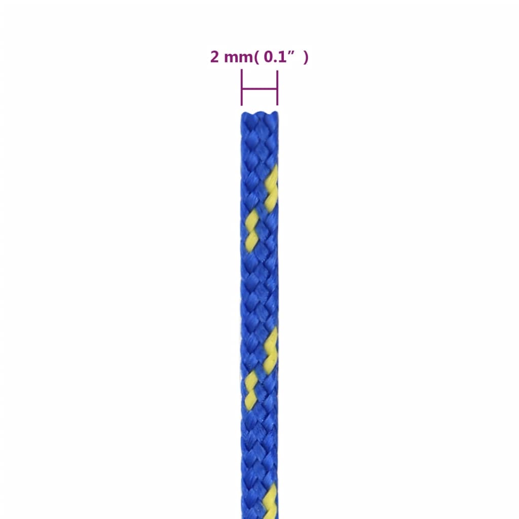 vidaXL Frânghie de barcă, albastru, 2 mm, 50 m, polipropilenă vidaXL Frânghie de barcă, albastru, 2 mm, 50 m, polipropilenă
