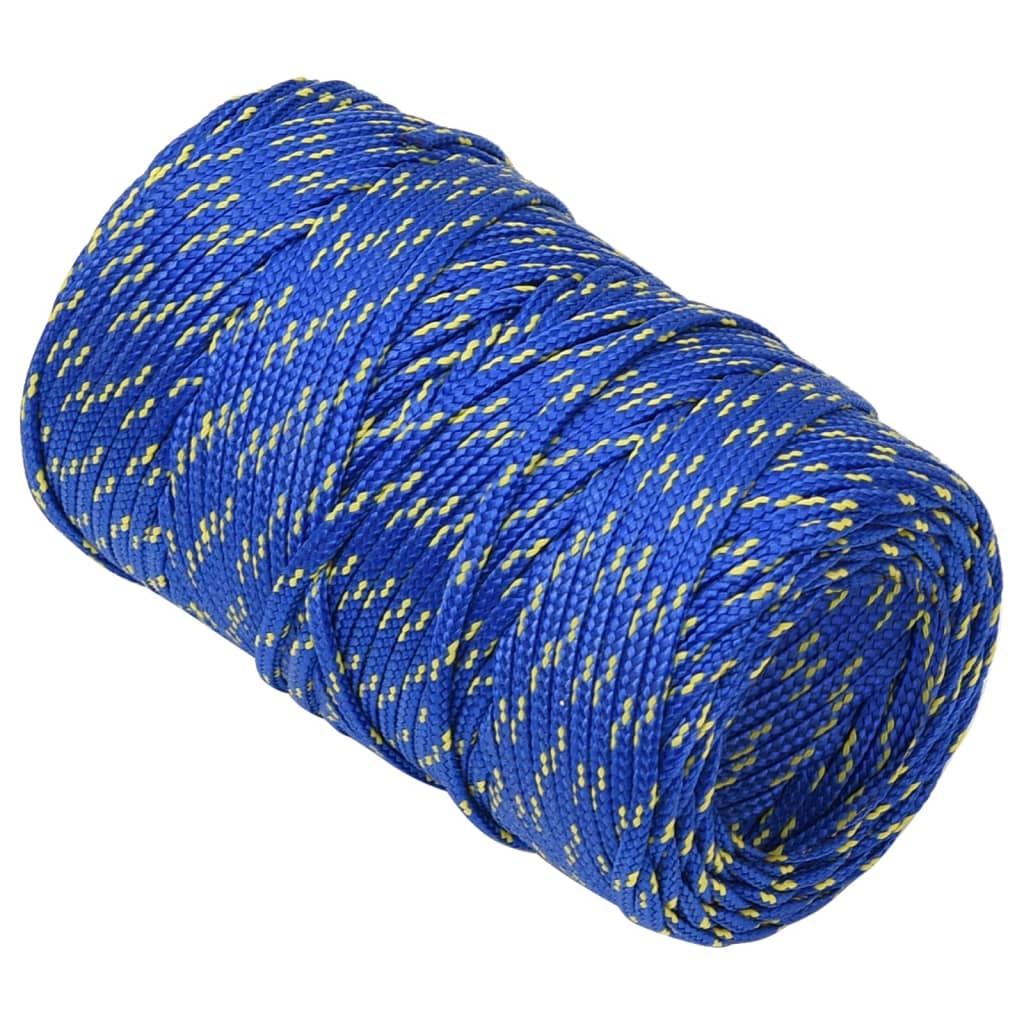 vidaXL Frânghie de barcă, albastru, 2 mm, 100 m, polipropilenă vidaXL Frânghie de barcă, albastru, 2 mm, 100 m, polipropilenă