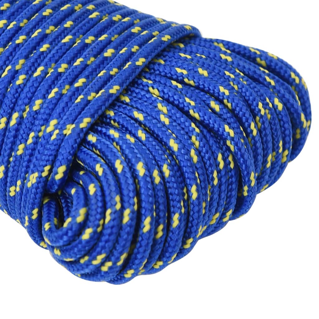 vidaXL Frânghie de barcă, albastru, 3 mm, 50 m, polipropilenă vidaXL Frânghie de barcă, albastru, 3 mm, 50 m, polipropilenă