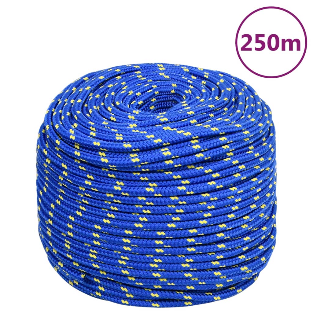 vidaXL Frânghie de barcă, albastru, 6 mm, 250 m, polipropilenă vidaXL Frânghie de barcă, albastru, 6 mm, 250 m, polipropilenă