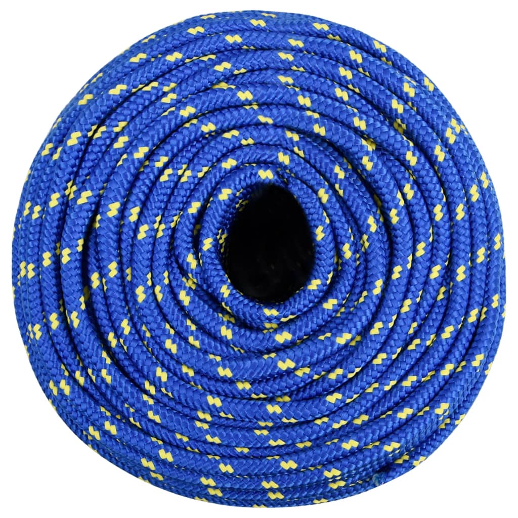 vidaXL Frânghie de barcă, albastru, 8 mm, 50 m, polipropilenă
