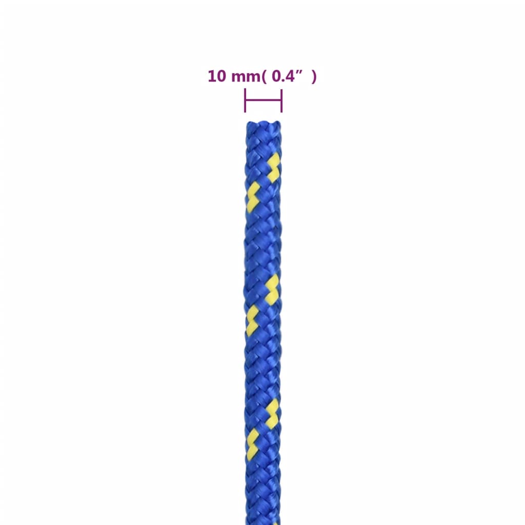 vidaXL Frânghie de barcă, albastru, 10 mm, 500 m, polipropilenă vidaXL Frânghie de barcă, albastru, 10 mm, 500 m, polipropilenă