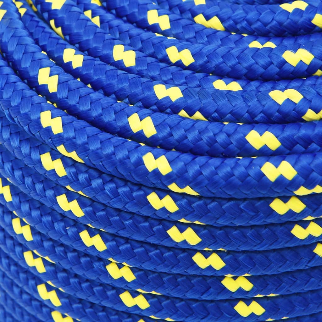 vidaXL Frânghie de barcă, albastru, 12 mm, 25 m, polipropilenă