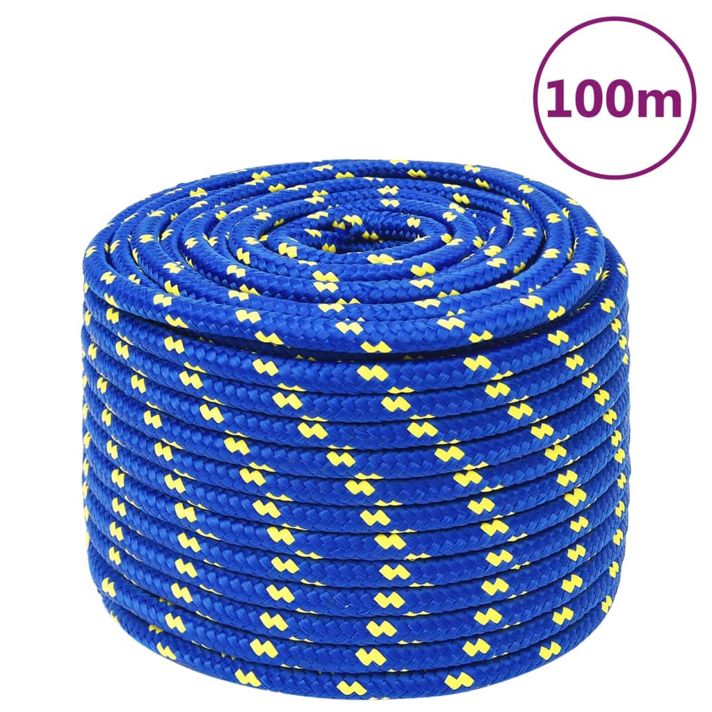 vidaXL Frânghie de barcă, albastru, 12 mm, 100 m, polipropilenă vidaXL Frânghie de barcă, albastru, 12 mm, 100 m, polipropilenă