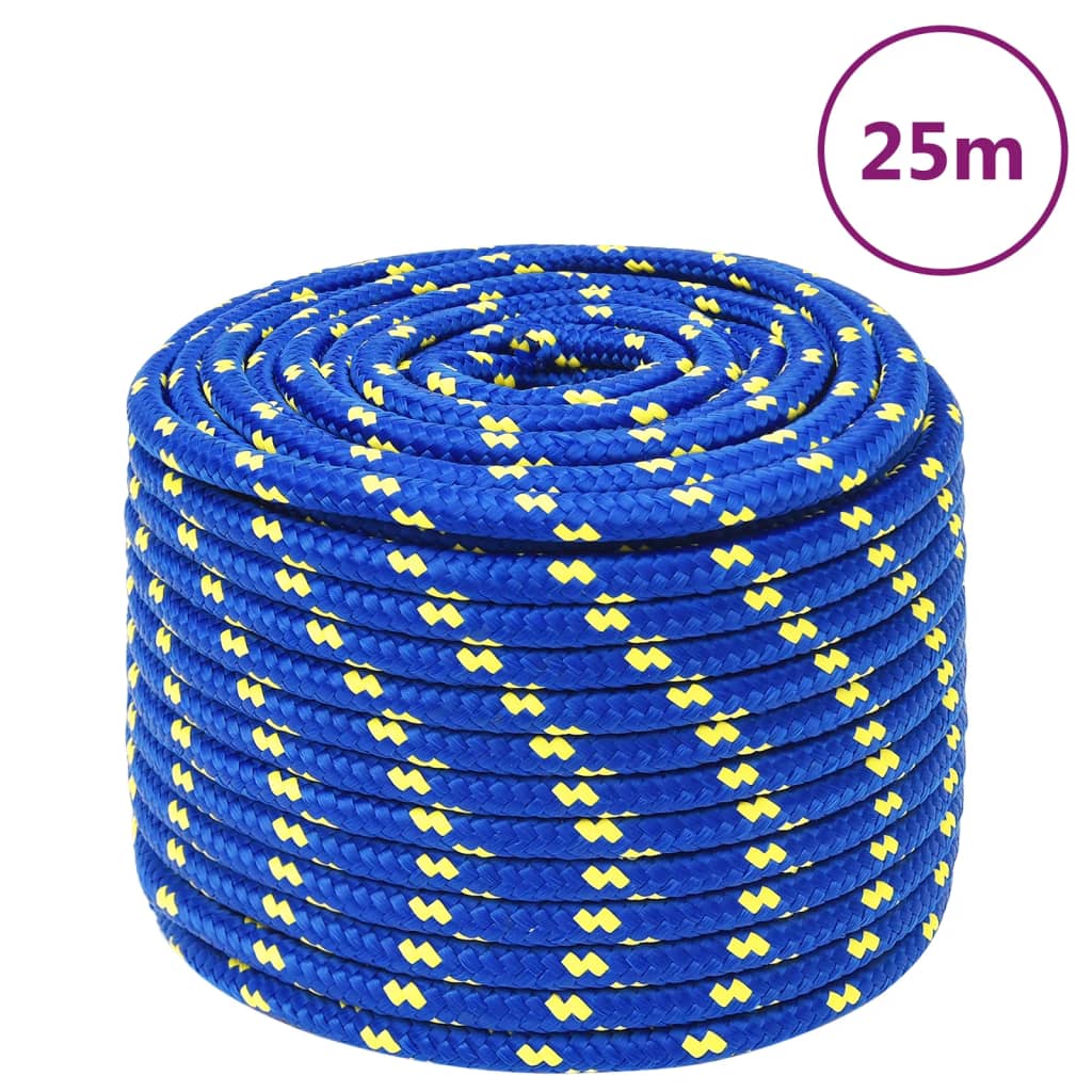 vidaXL Frânghie de barcă, albastru, 14 mm, 25 m, polipropilenă vidaXL Frânghie de barcă, albastru, 14 mm, 25 m, polipropilenă