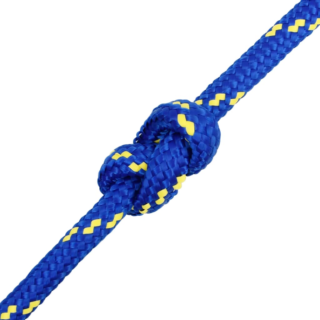 vidaXL Frânghie de barcă, albastru, 18 mm, 100 m, polipropilenă