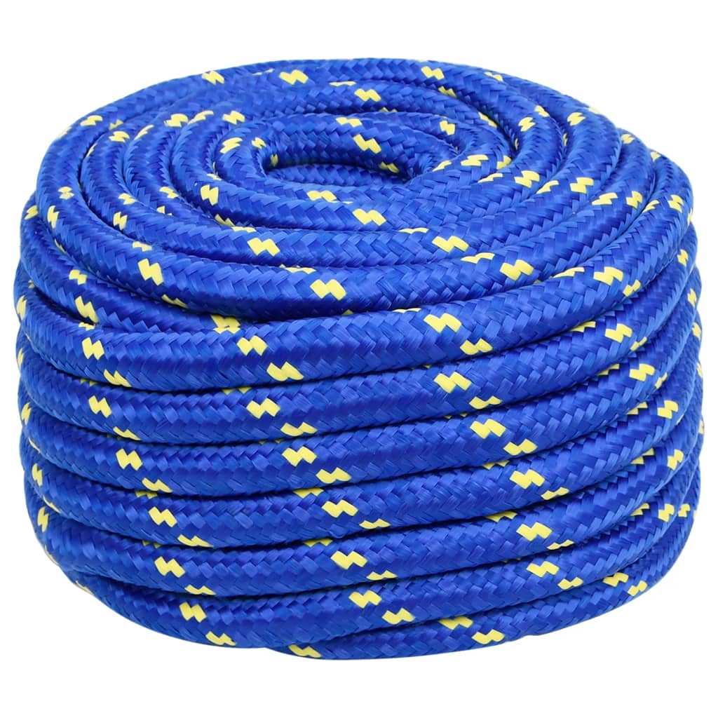 vidaXL Frânghie de barcă, albastru, 20 mm, 50 m, polipropilenă vidaXL Frânghie de barcă, albastru, 20 mm, 50 m, polipropilenă