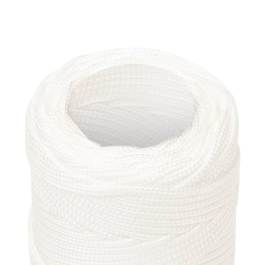 vidaXL Frânghie de barcă, alb complet, 2 mm, 100 m, polipropilenă vidaXL Frânghie de barcă, alb complet, 2 mm, 100 m, polipropilenă