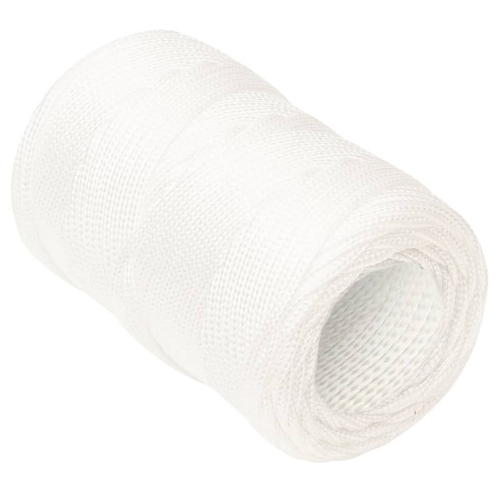 vidaXL Frânghie de barcă, alb complet, 2 mm, 250 m, polipropilenă vidaXL Frânghie de barcă, alb complet, 2 mm, 250 m, polipropilenă