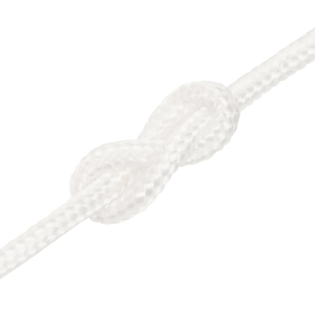 vidaXL Frânghie de barcă, alb complet, 3 mm, 100 m, polipropilenă vidaXL Frânghie de barcă, alb complet, 3 mm, 100 m, polipropilenă