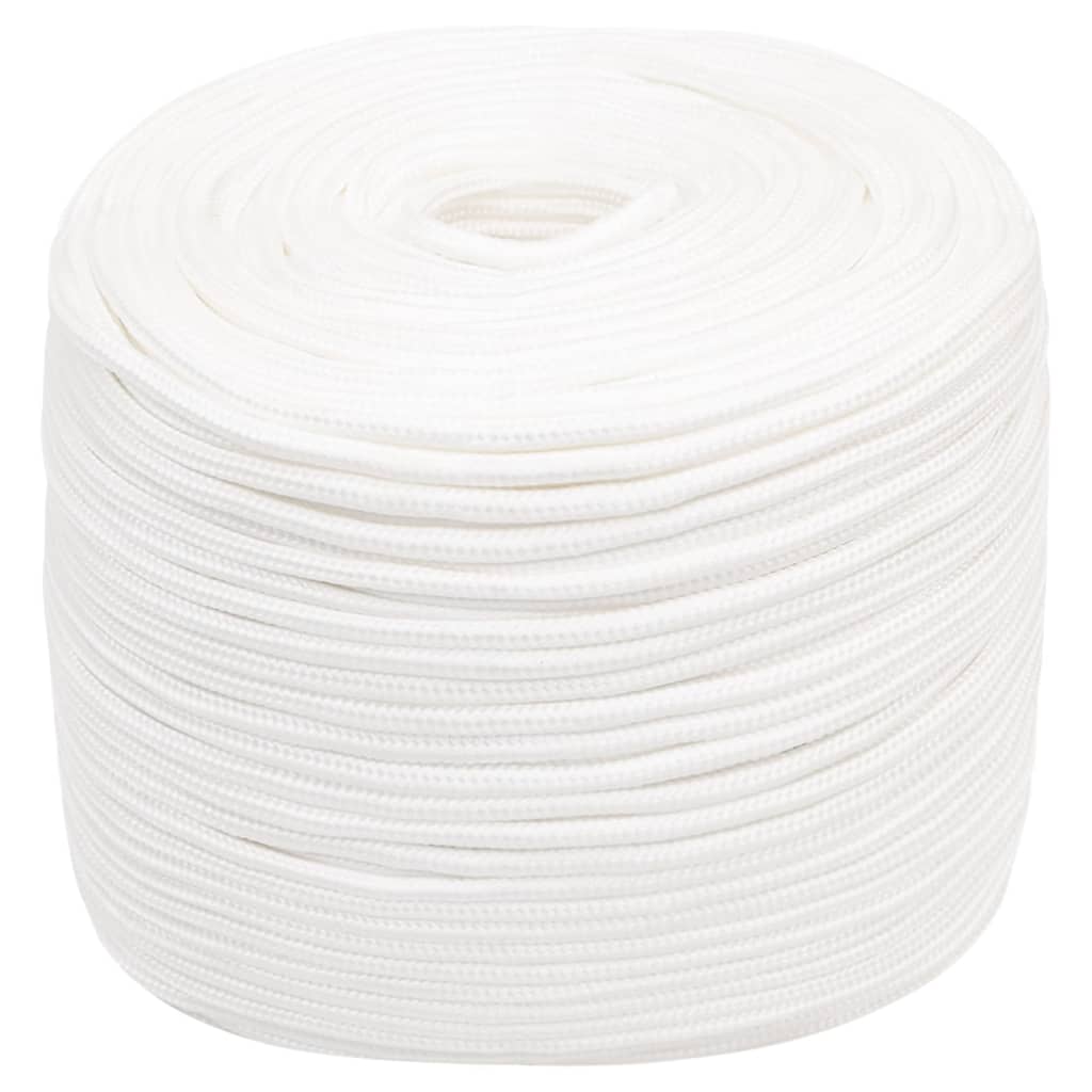 vidaXL Frânghie de barcă, alb complet, 10 mm, 50 m, polipropilenă vidaXL Frânghie de barcă, alb complet, 10 mm, 50 m, polipropilenă