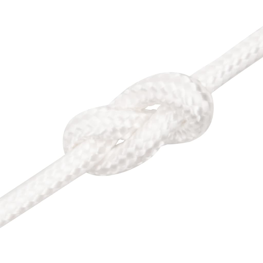 vidaXL Frânghie de barcă, alb complet, 10 mm, 250 m, polipropilenă vidaXL Frânghie de barcă, alb complet, 10 mm, 250 m, polipropilenă