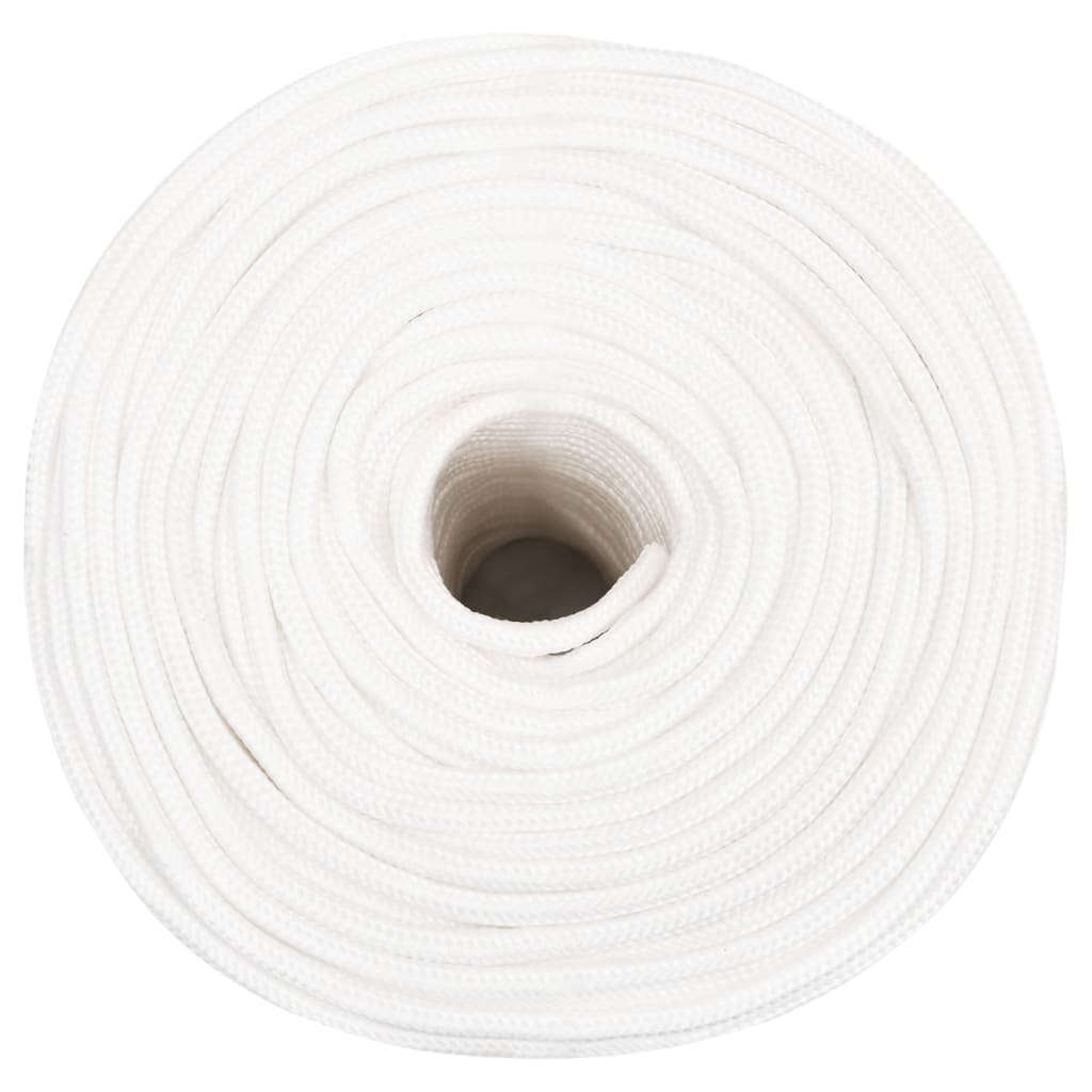 vidaXL Frânghie de barcă, alb complet, 10 mm, 500 m, polipropilenă vidaXL Frânghie de barcă, alb complet, 10 mm, 500 m, polipropilenă