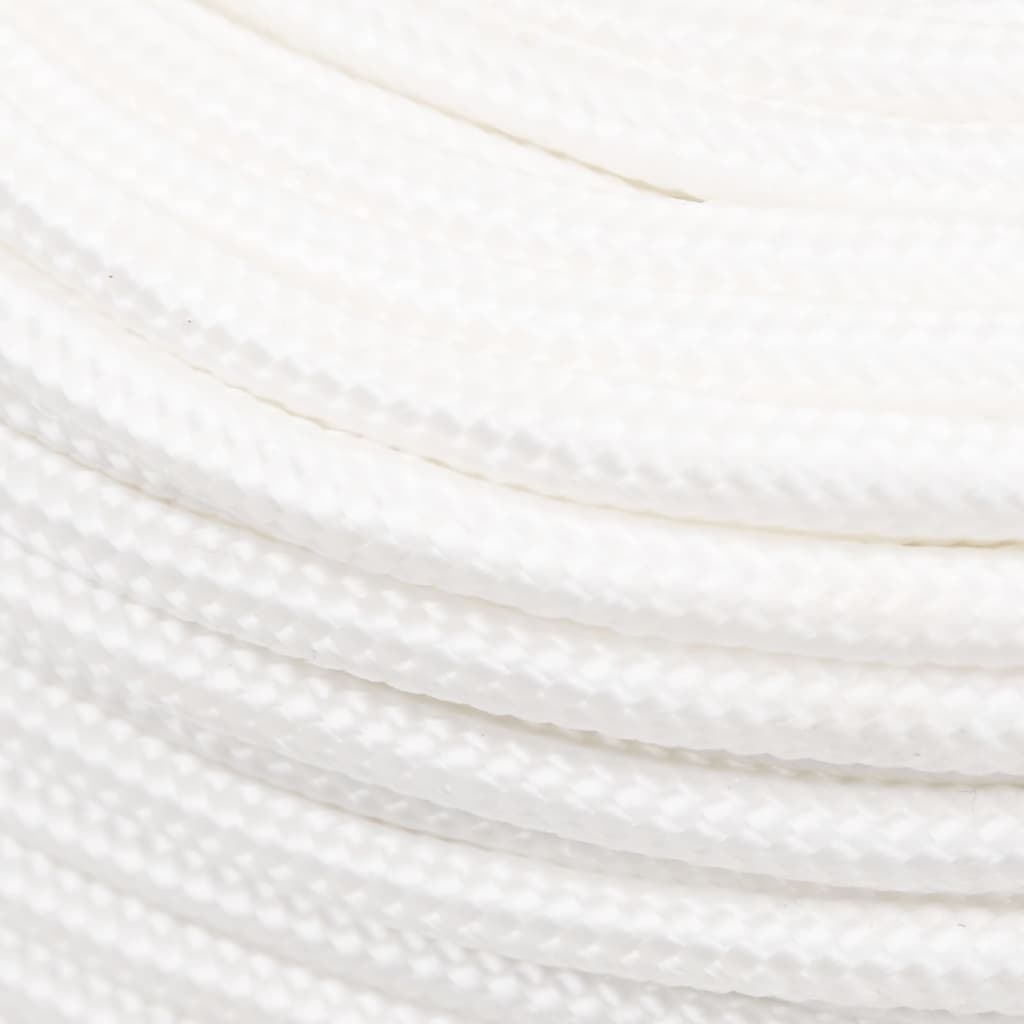 vidaXL Frânghie de barcă, alb complet, 10 mm, 500 m, polipropilenă vidaXL Frânghie de barcă, alb complet, 10 mm, 500 m, polipropilenă