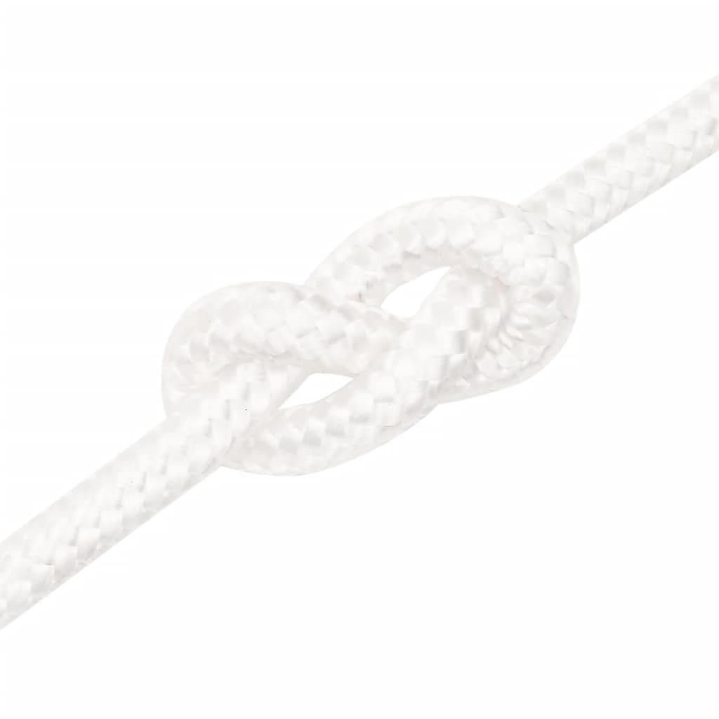 vidaXL Frânghie de barcă, alb complet, 12 mm, 25 m, polipropilenă vidaXL Frânghie de barcă, alb complet, 12 mm, 25 m, polipropilenă