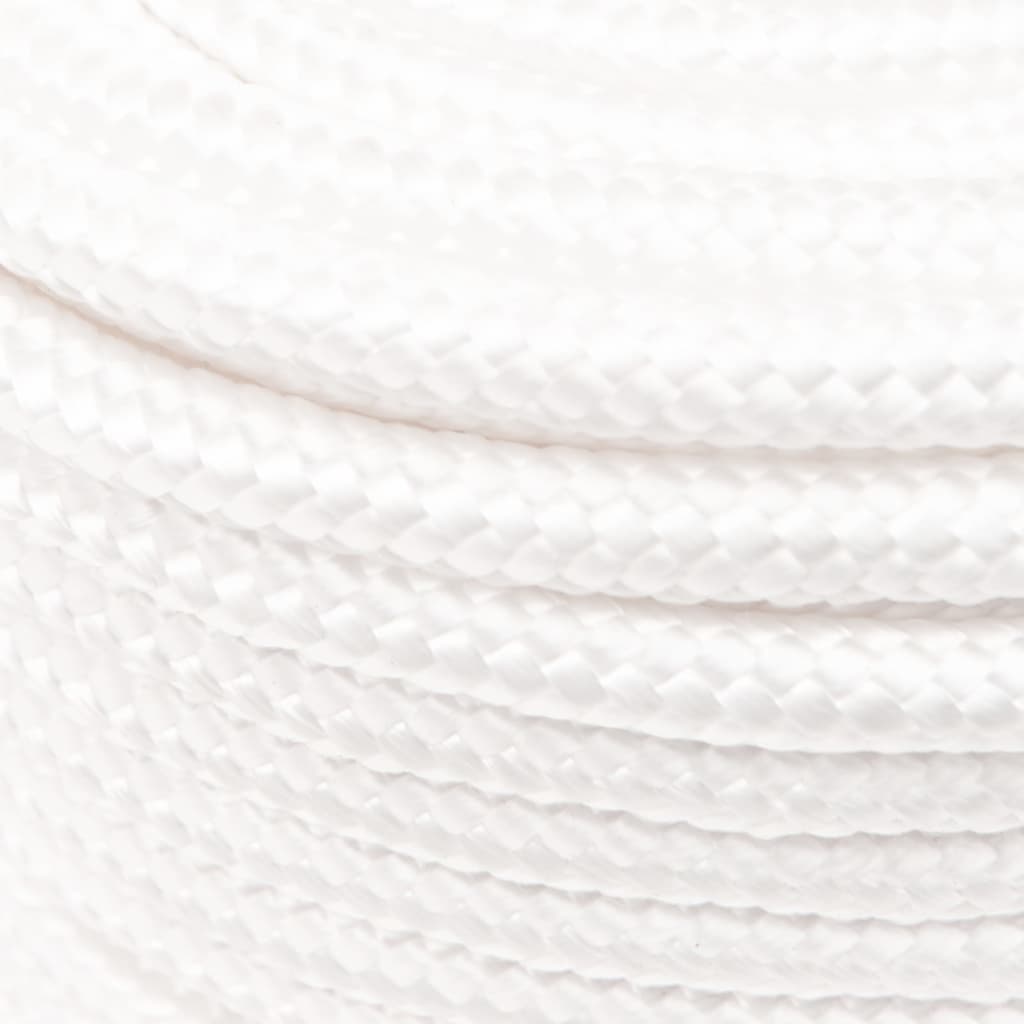 vidaXL Frânghie de barcă, alb complet, 12 mm, 50 m, polipropilenă vidaXL Frânghie de barcă, alb complet, 12 mm, 50 m, polipropilenă
