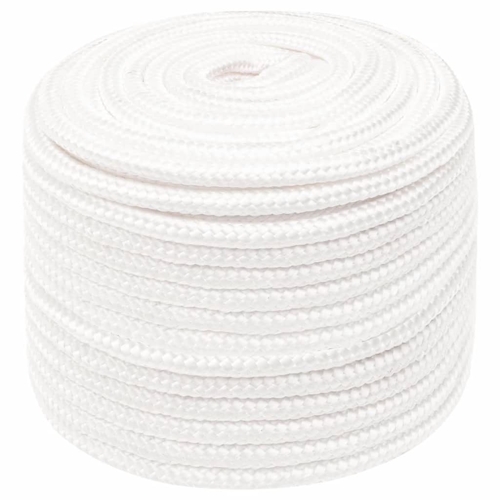 vidaXL Frânghie de barcă, alb complet, 12 mm, 250 m, polipropilenă vidaXL Frânghie de barcă, alb complet, 12 mm, 250 m, polipropilenă