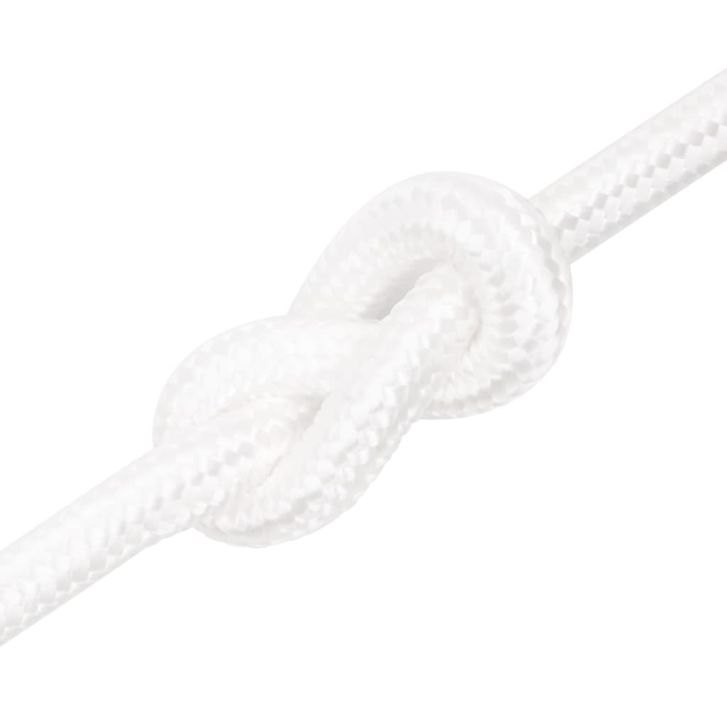 vidaXL Frânghie de barcă, alb complet, 20 mm, 100 m, polipropilenă vidaXL Frânghie de barcă, alb complet, 20 mm, 100 m, polipropilenă