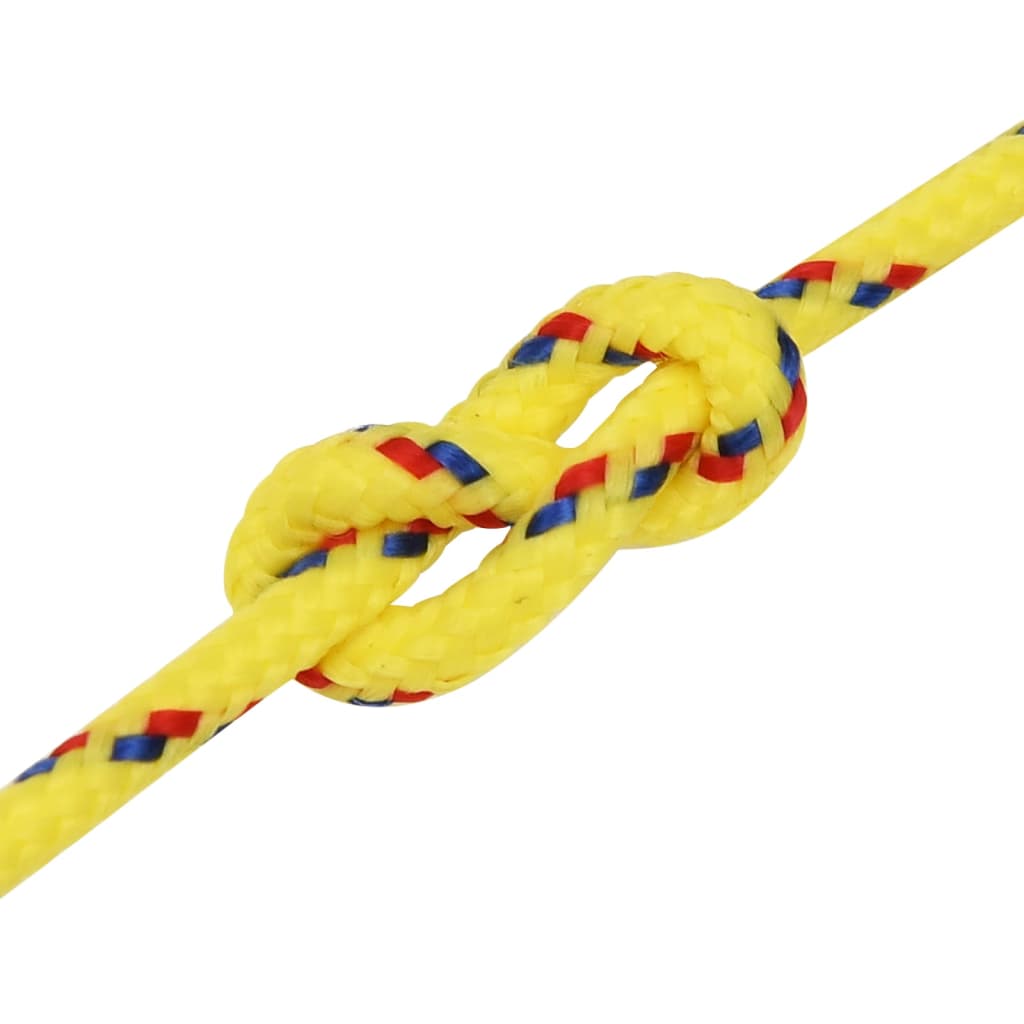 vidaXL Frânghie de barcă, galben, 2 mm, 100 m, polipropilenă vidaXL Frânghie de barcă, galben, 2 mm, 100 m, polipropilenă