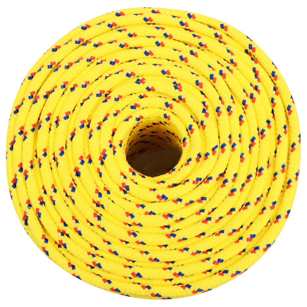 vidaXL Frânghie de barcă, galben, 6 mm, 50 m, polipropilenă vidaXL Frânghie de barcă, galben, 6 mm, 50 m, polipropilenă