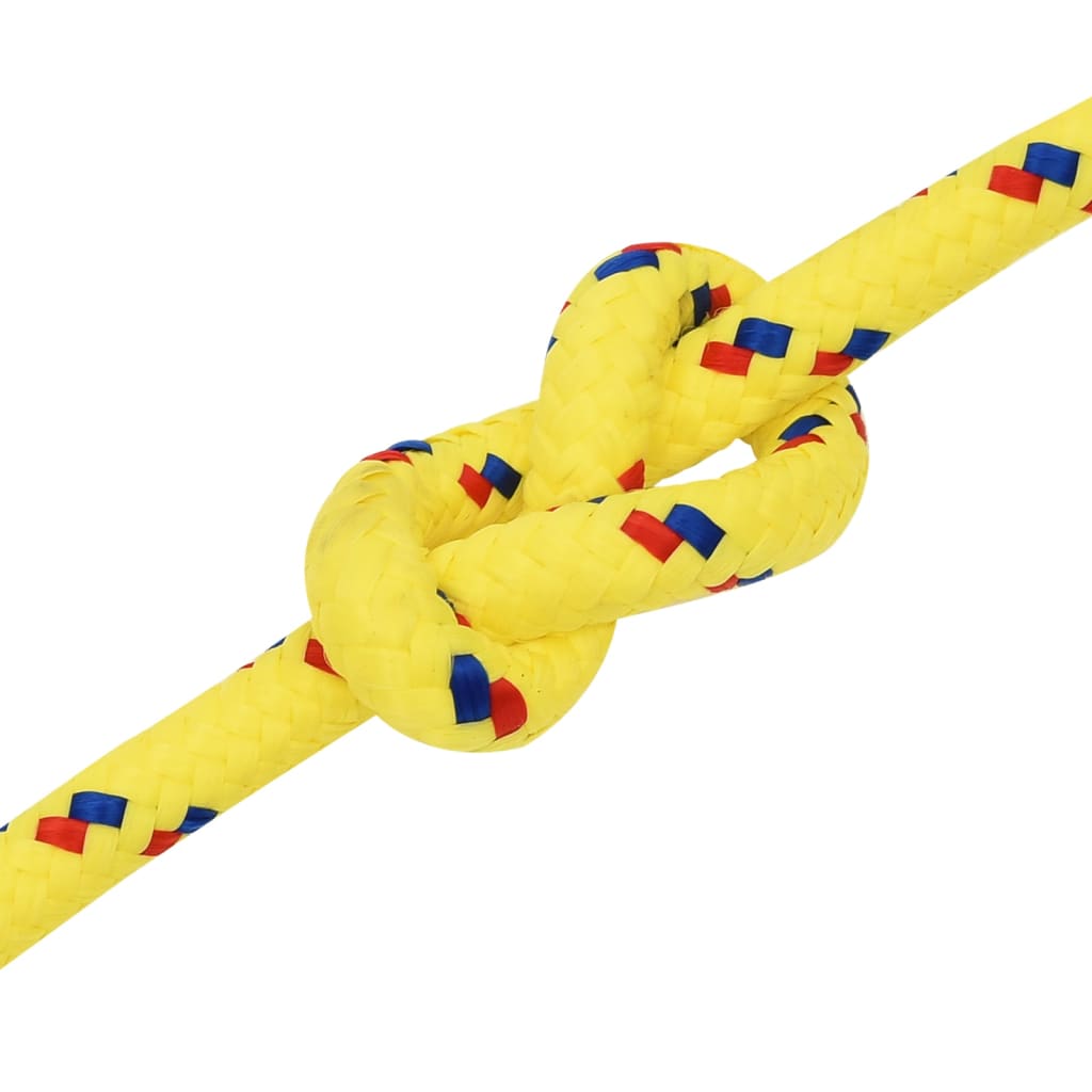vidaXL Frânghie de barcă, galben, 12 mm, 50 m, polipropilenă vidaXL Frânghie de barcă, galben, 12 mm, 50 m, polipropilenă