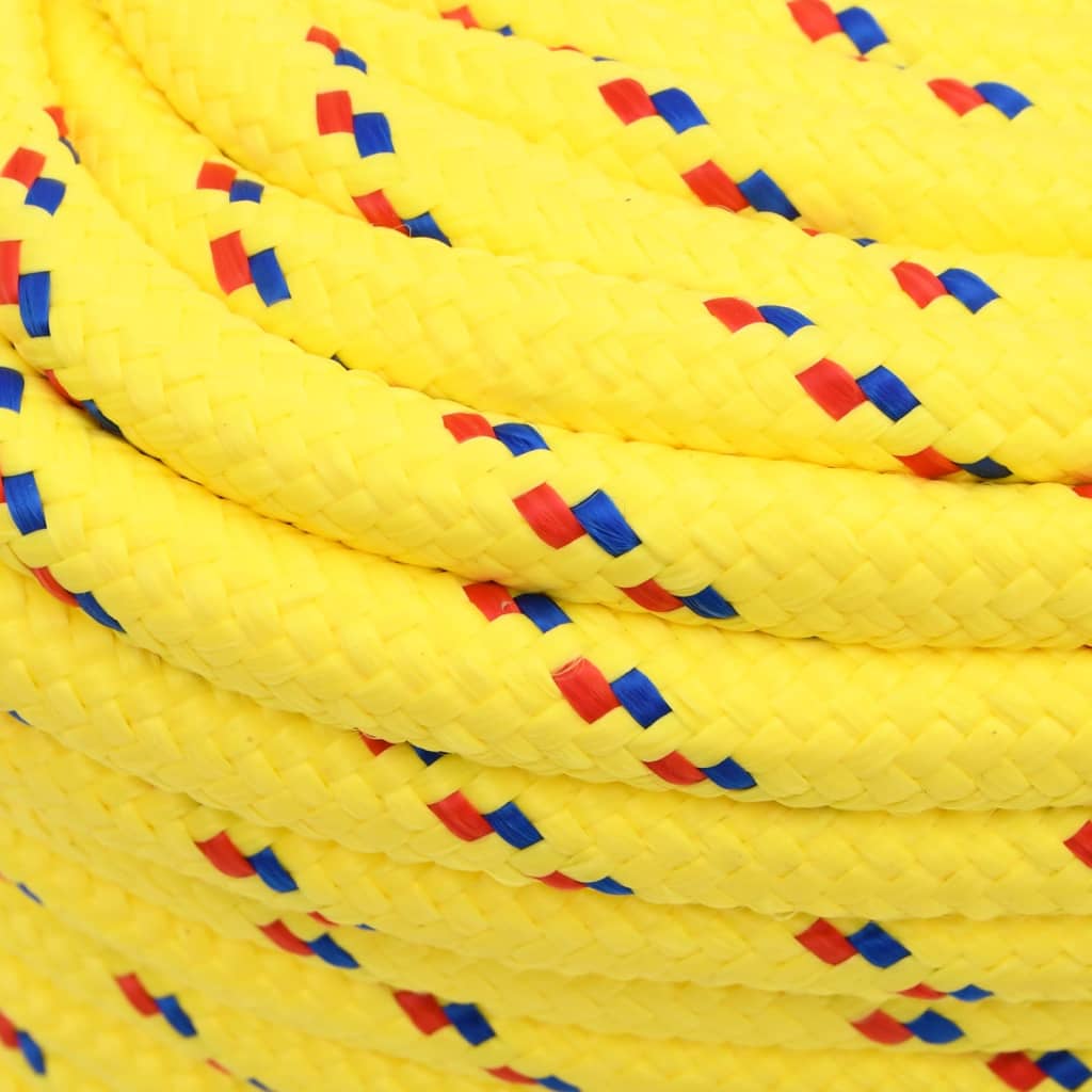 vidaXL Frânghie de barcă, galben, 16 mm, 25 m, polipropilenă
