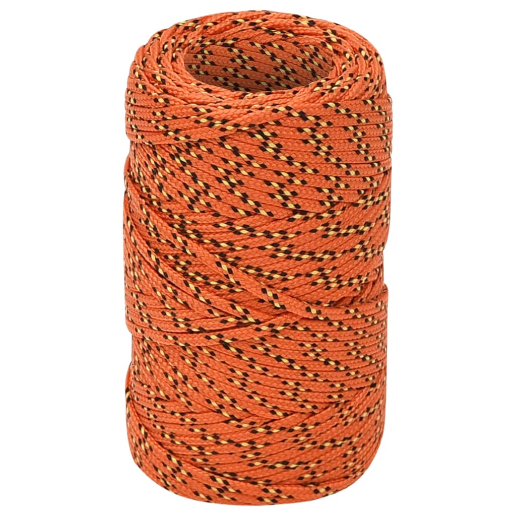 vidaXL Frânghie de barcă, portocaliu, 2 mm, 50 m, polipropilenă vidaXL Frânghie de barcă, portocaliu, 2 mm, 50 m, polipropilenă