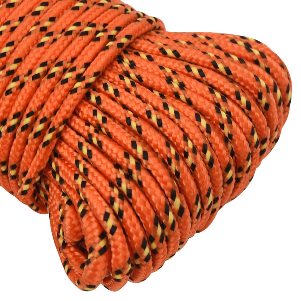 vidaXL Frânghie de barcă, portocaliu, 3 mm, 250 m, polipropilenă vidaXL Frânghie de barcă, portocaliu, 3 mm, 250 m, polipropilenă